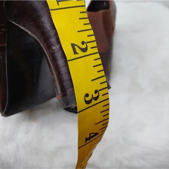 Vintage Brown square toe ankle booties sz 9 - Picture 6 of 6